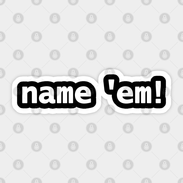 Name Em Sticker by ellenhenryart